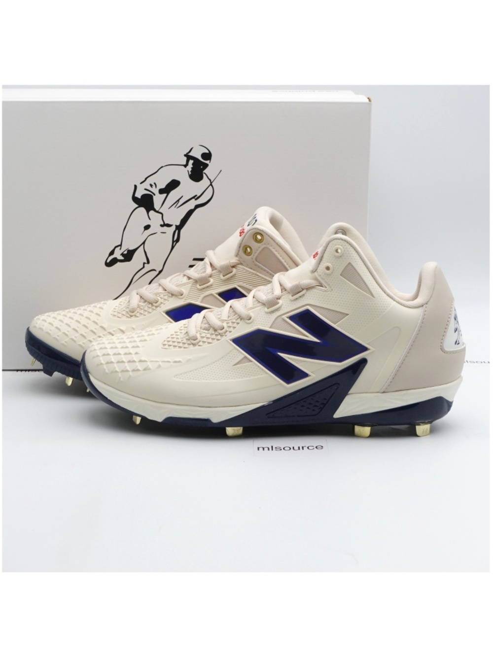 NEW New Balance FuelCell Ohtani 1 Baseball Cleats Men's MSHOAC1 Bisque/Team Navy